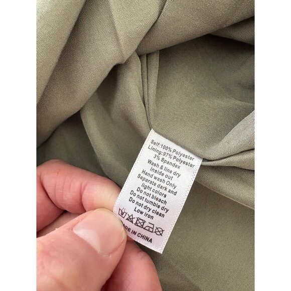 Joyfolie NWT Boho Crystal Maxi Dress in Army Green Size Small - Picture 12 of 14